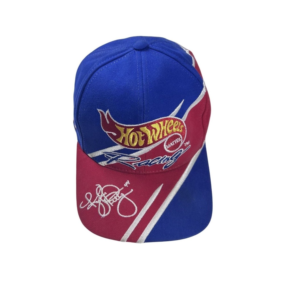 Vintage 1999 Hot Wheels Racing Kyle Petty 44 Snapback Hat CFS Blue Red NASCAR